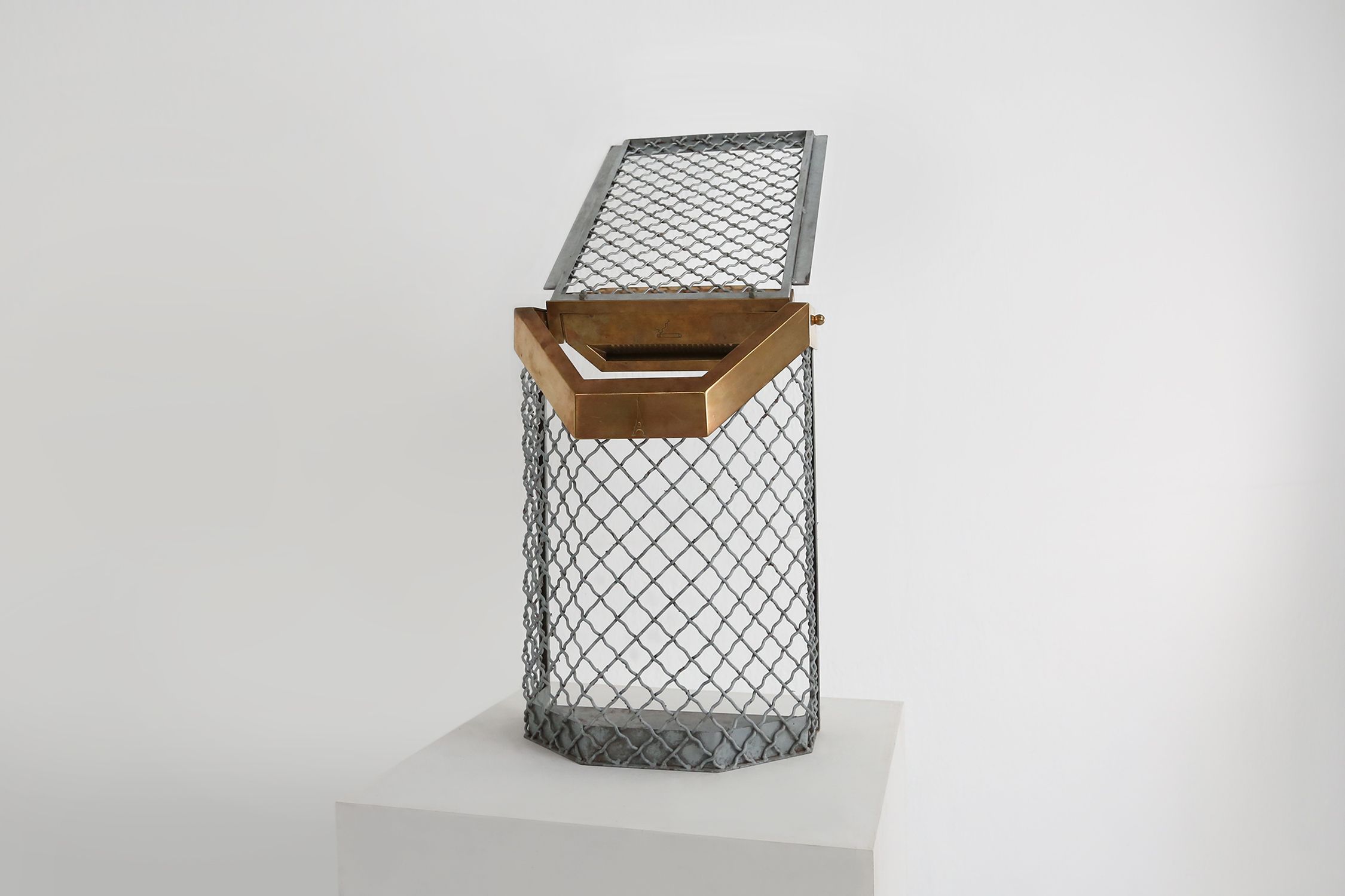 Original Eiffel Tower Trash Can from the Champ‑de‑Mars, France 1960sthumbnail